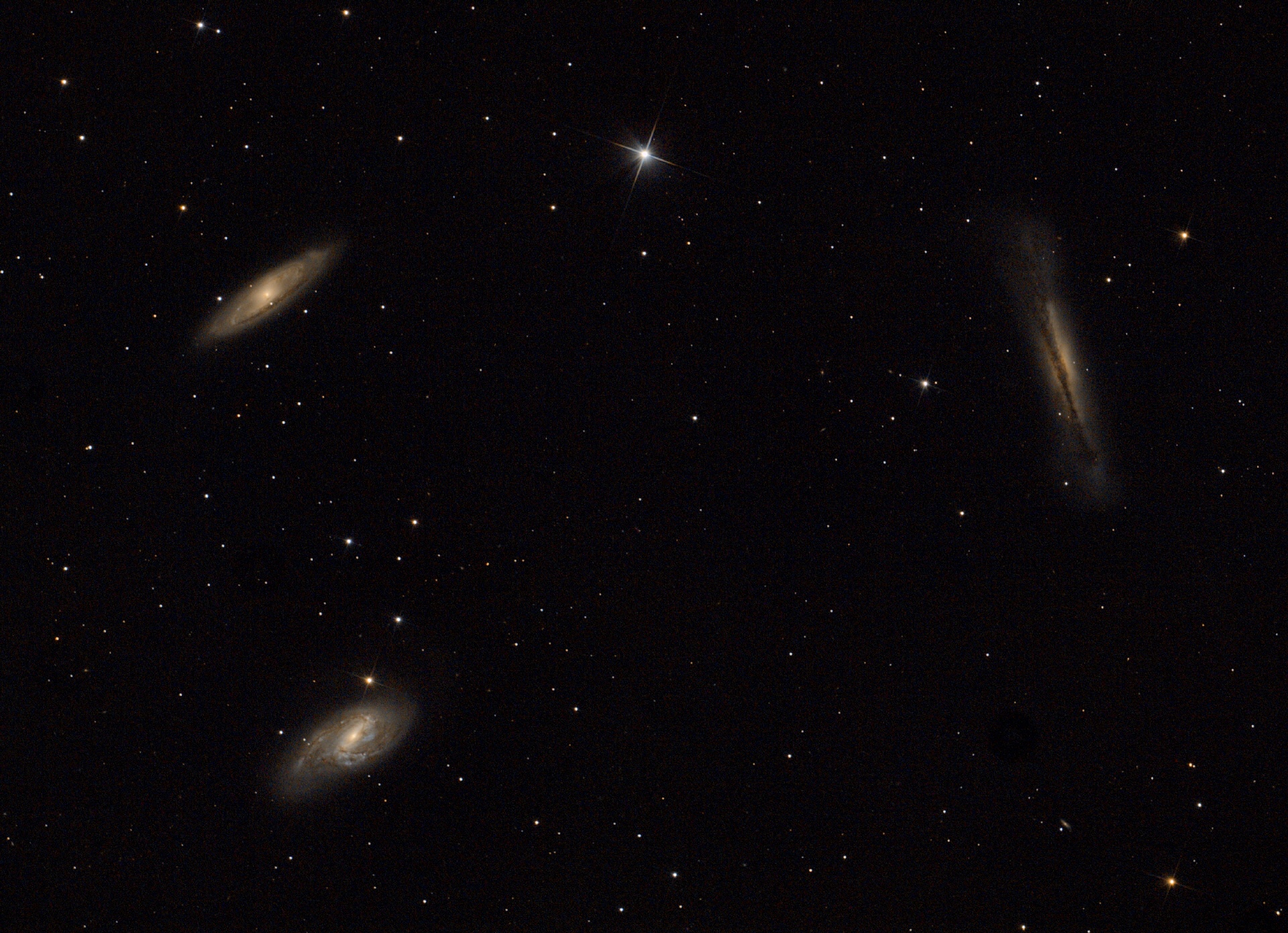 M66 Galaxiengruppe Leo Triplett